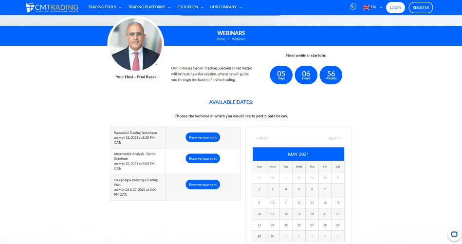CM Trading Webinars CM Trading Webinars